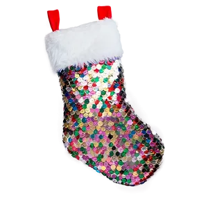 Sequin Christmas Stocking PNG Bll98 PNG