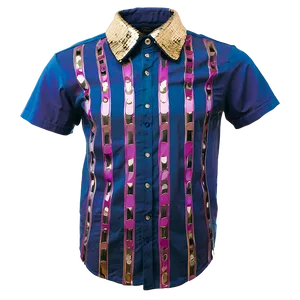 Sequin Collar Shirt Png 64 PNG image