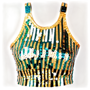 Sequin Crop Top PNG Afo