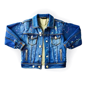 Sequin Denim Jacket PNG 06132024