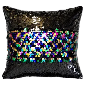 Sequin Throw Pillow PNG 06282024