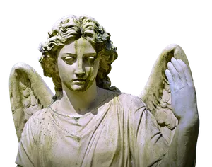 Serene Angel Statue PNG image