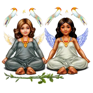 Serene Angels Art Png 06202024 PNG image