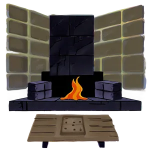 Serene Anime Fireplace PNG 99 PNG