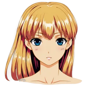 Serene Anime Head Png 06272024 PNG image