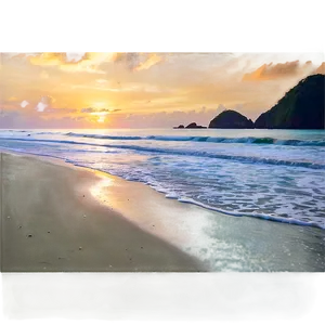 Serene Beach Sunrise Png Ejv4 PNG image