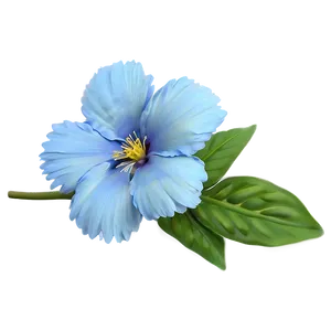 Serene Blue Flower PNG 05242024
