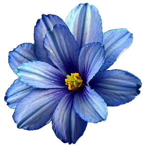 Serene Blue Flower PNG 90