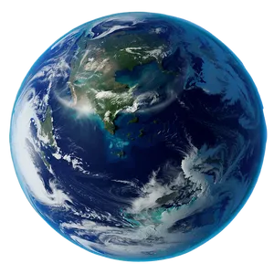 Serene Blue Planet View PNG 60