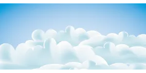 Serene Blue Skyand Clouds PNG image