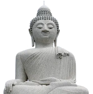 Serene Buddha Statue PNG image