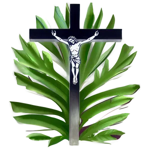 Serene Catholic Cross Scene PNG Dph