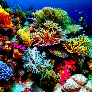Serene Coral Reef Paradise PNG 24