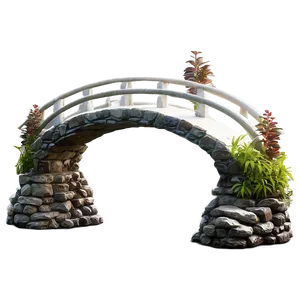 Serene Garden Bridge Png Drb PNG image