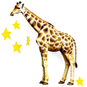 Serene Giraffe Graze PNG Rdd PNG