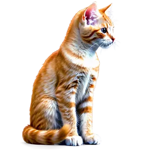 Serene Kitten PNG 1