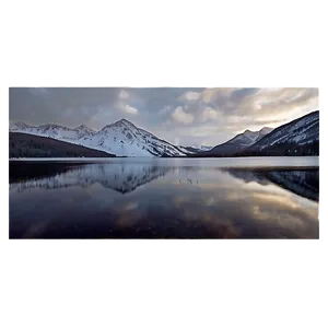 Serene Mountain Lake PNG 33