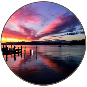 Serene Puget Sound Sunset Png Pee87 PNG image