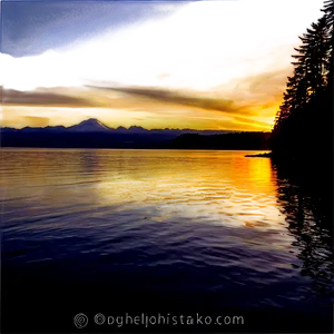 Serene Puget Sound Sunset Png Xyl94 PNG image