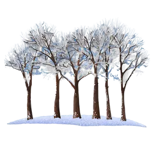 Serene Snow Trees PNG 06292024