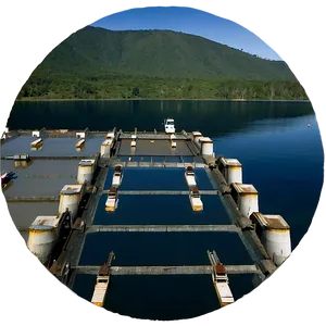 Serene Water Reservoir Dam Png 06292024 PNG image