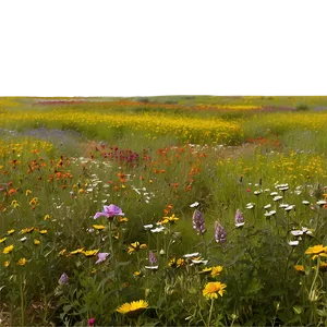 Serene Wildflower Field Png Ixn29 PNG image