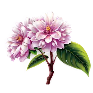 "serenity In Blossoms: Peaceful Flower PNG" D