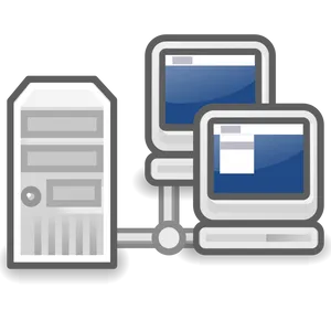 Server Connected Computers Icon PNG