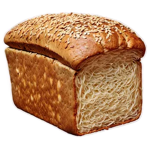 Sesame Bread Slice PNG Dtr65 PNG