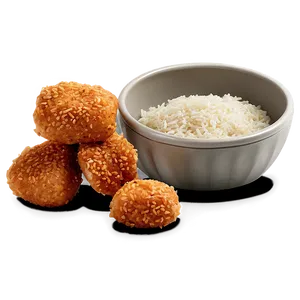 Sesame Chicken Nuggets PNG Yht