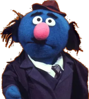 Sesame Street Character Groverin Suit PNG image
