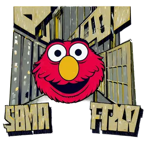 Sesame Street Elmo Face Png Bnd73 PNG image