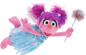Sesame Street Fairy Character PNG image