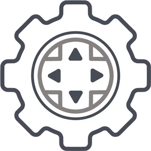 Settings Gear Icon Vector