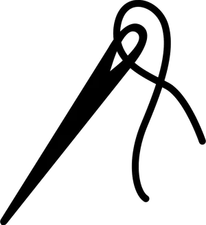 Sewing Needleand Thread Icon PNG image