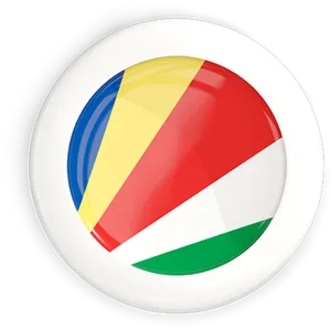 Seychelles Flag Badge PNG image