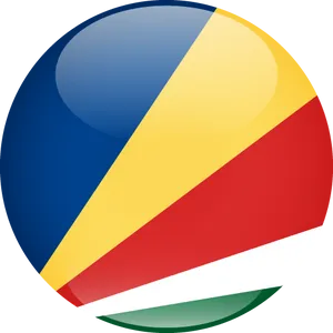 Seychelles Flag Sphere Graphic PNG image