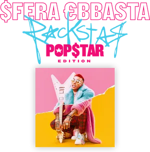 Sfera Ebbasta Rockstar Popstar Edition Album Cover PNG image