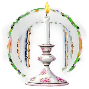 Shabby Chic Candlestick PNG Dyv PNG
