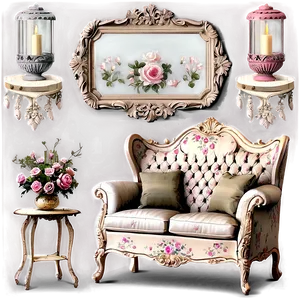 Shabby Chic Living Room Png Bls PNG image