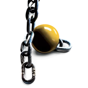 Shackled Ball And Chain Image Png 06282024 PNG image