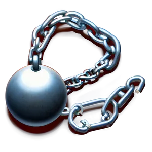 Shackled Ball And Chain Image Png Uyp43 PNG image