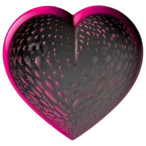 Shaded Pink Heart PNG 05232024