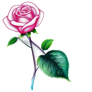 Shaded Rose Clipart PNG 06272024 PNG