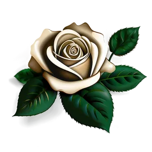 Shaded Rose Clipart PNG 35