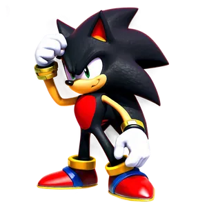 Shadow The Hedgehog Battle Stance PNG 43