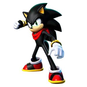 Shadow The Hedgehog Battle Stance PNG Jva