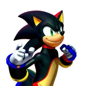 Shadow The Hedgehog Classic Pose PNG 05232024
