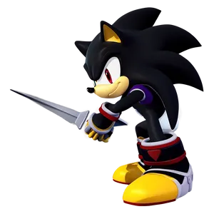 Shadow The Hedgehog Classic Pose PNG 60