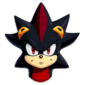 Shadow The Hedgehog Face Close-up PNG 05232024